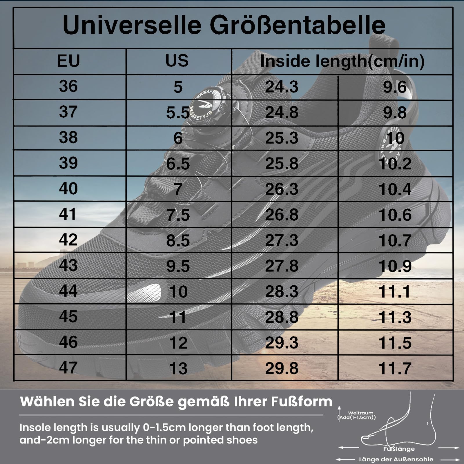 FOGOIN Werkstein pro Arbeitsschuhe, Sicherheitsschuhe Herren Explorer 3.0 | Atmungsaktive Arbeitsschuhe Damen mit Stahlkappe Leicht & Sportlich für Schnellverschluss Drehverschluss