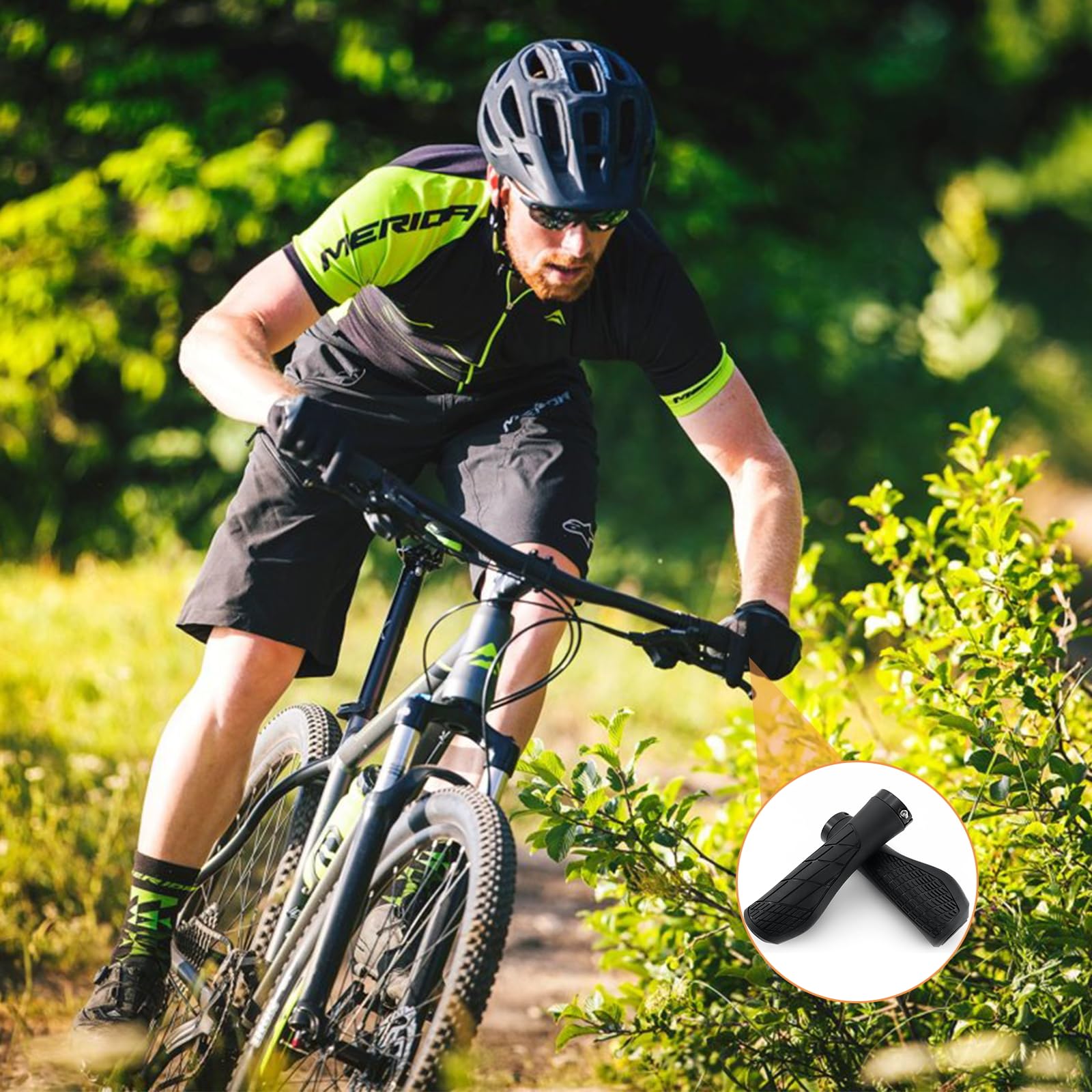 Impugnature per Manubrio Bici,Manopole Bici 22mm,Impugnatura per Bicicletta,Manopole Impugnature Bicicletta per MTB BMX Scooter Biciclette Elettrica