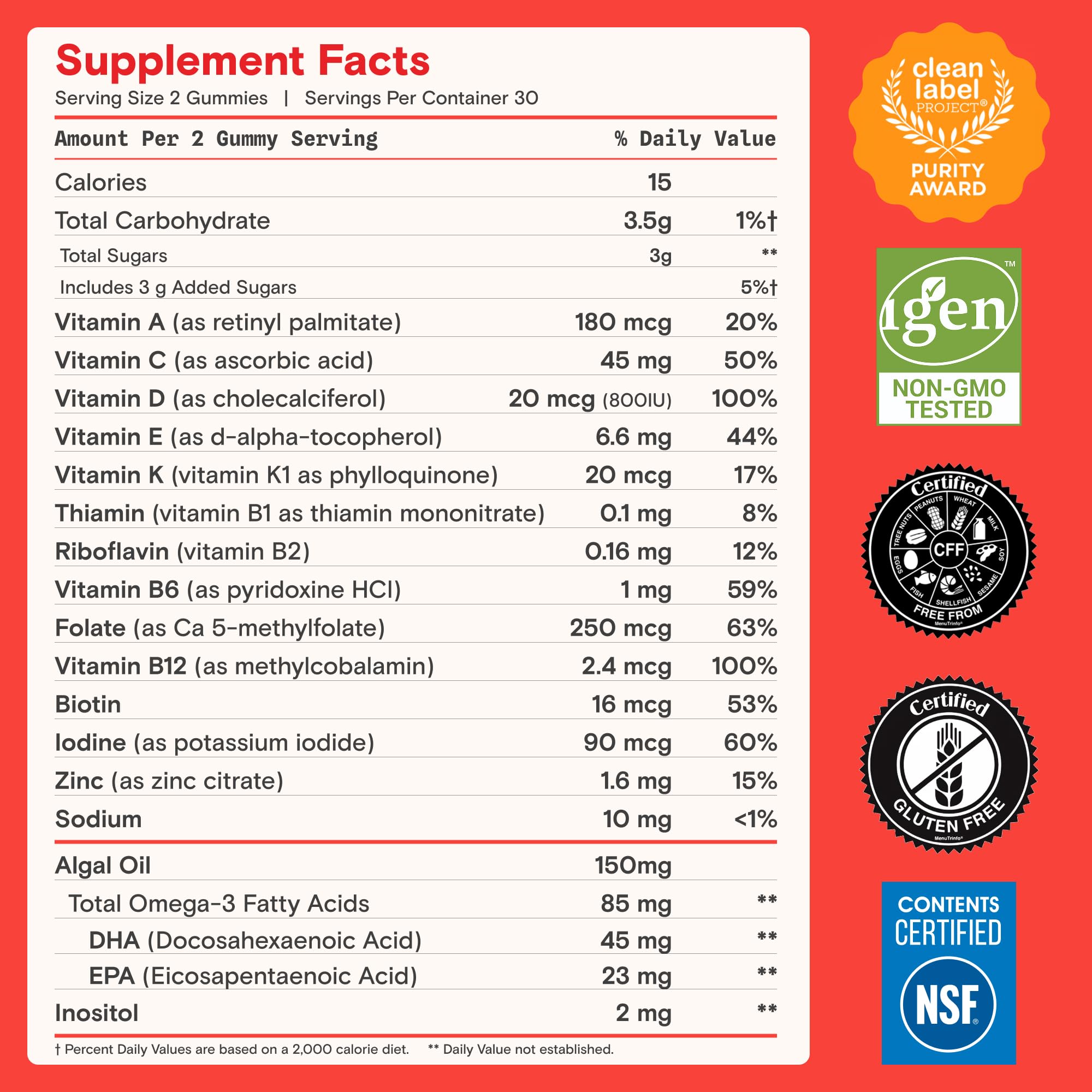 SmartyPants Kids Multivitamin Gummies, Vitamin D & C, Omega 3, Zinc, 60 Ct view 7