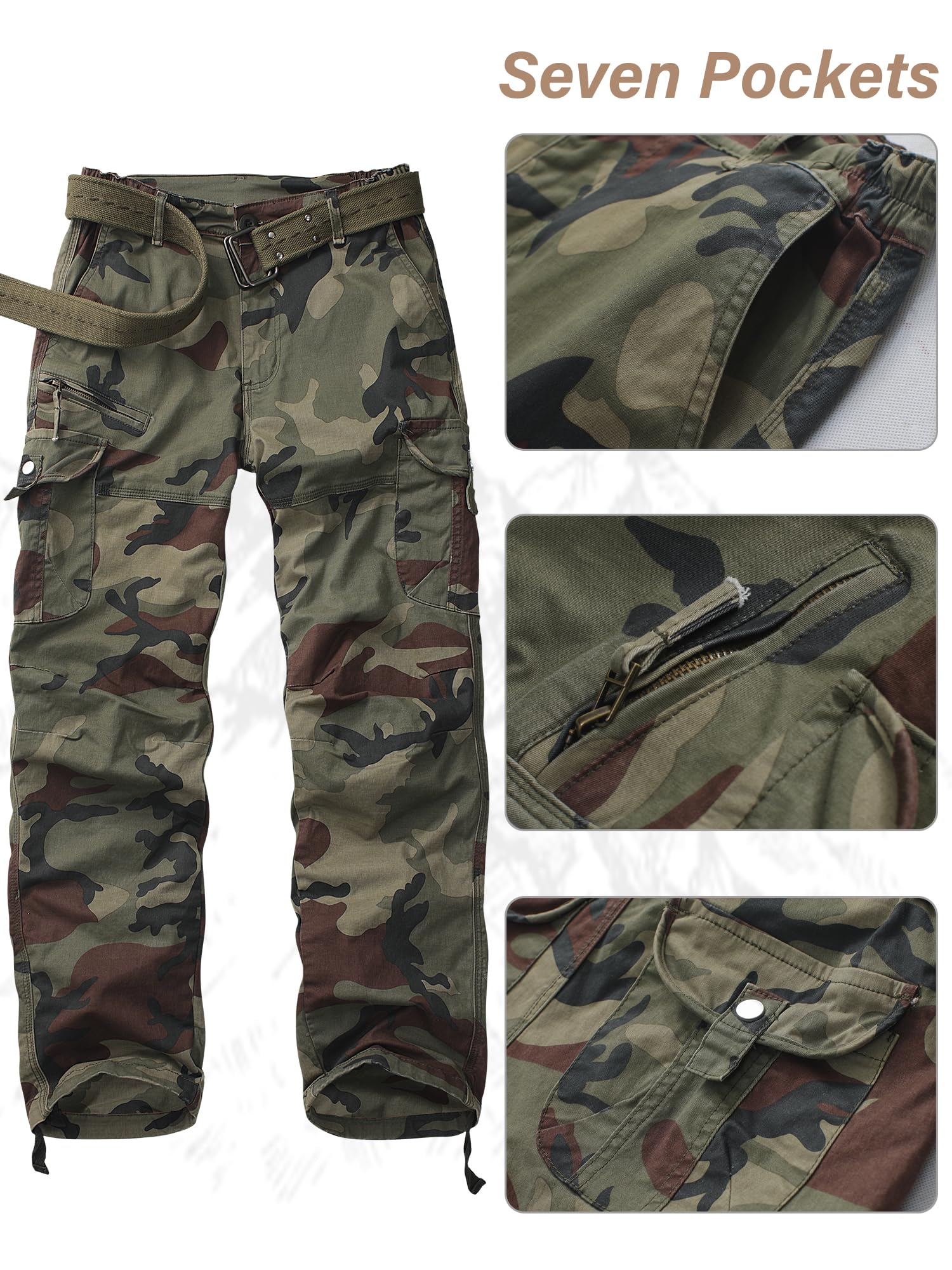 yeyity Pantaloni cargo da donna, multi tasche, pantaloni da trekking, pantaloni da lavoro, pantaloni da jogging, pantaloni da trekking, pantaloni militari, streetwear