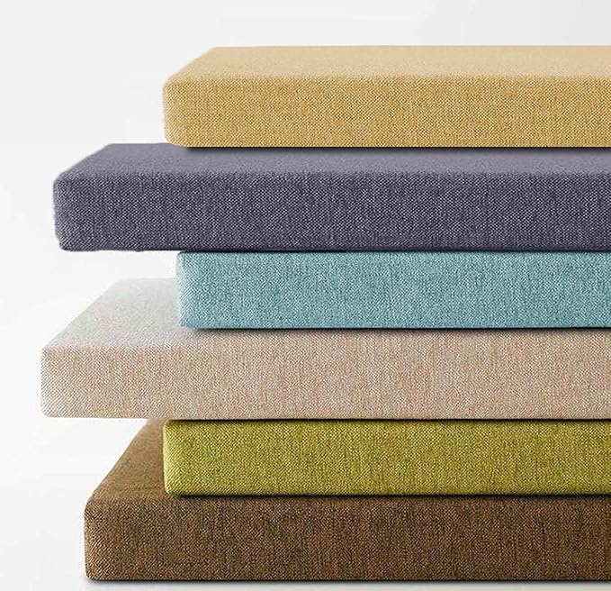 Cuscino Per Panca Da Giardino 150x40 Cm - Spesso, Antiscivolo, Arancione Per Interni/Esterni