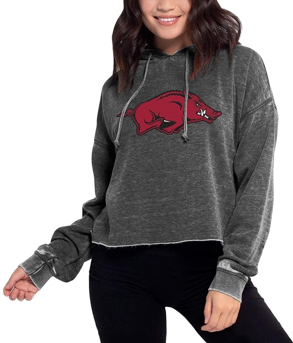NCAA Arkansas Razorbacks Womens Campus Hoodie, Charcoal, Small by chicka-d - Used condition - US$51.28