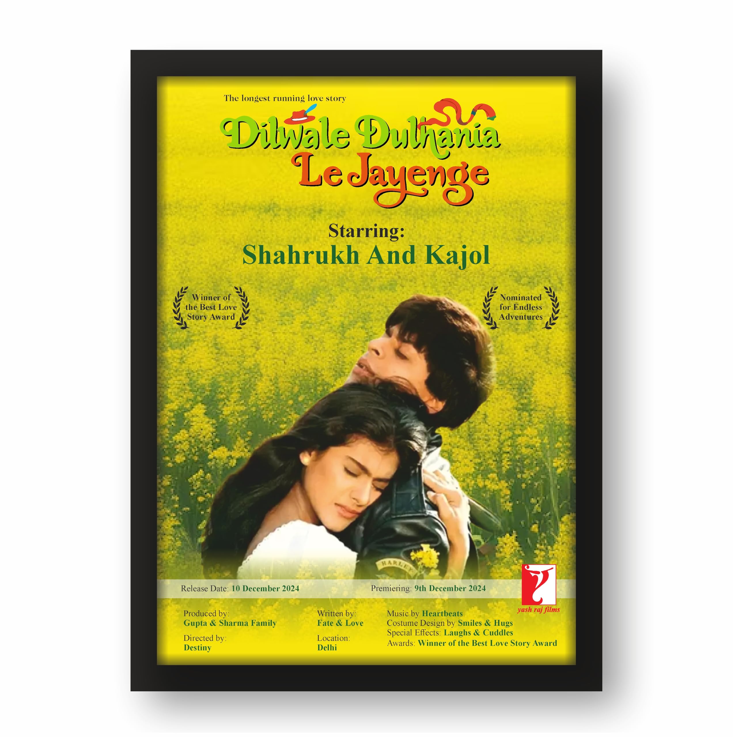 Custom Bollywood Movie Poster – Dilwale Dulhania Style…
