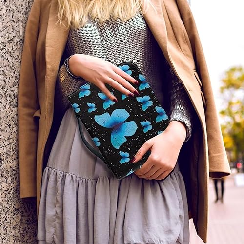 Miniatura 4 de Funda de cuero con diseño de mariposa azul, protector de la Biblia para mujeres y niñas, duradero, tamaño extra grande, con marcapáginas
