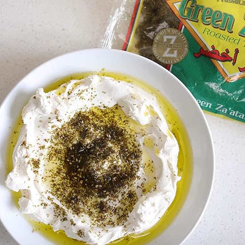 Miniatura 4 de Ziyad Mezcla de especias verdes Za'atar de alta calidad, especias sabrosas 100% naturales, sin aditivos, sin conservantes, sin sal, sin MSG, 15 onzas