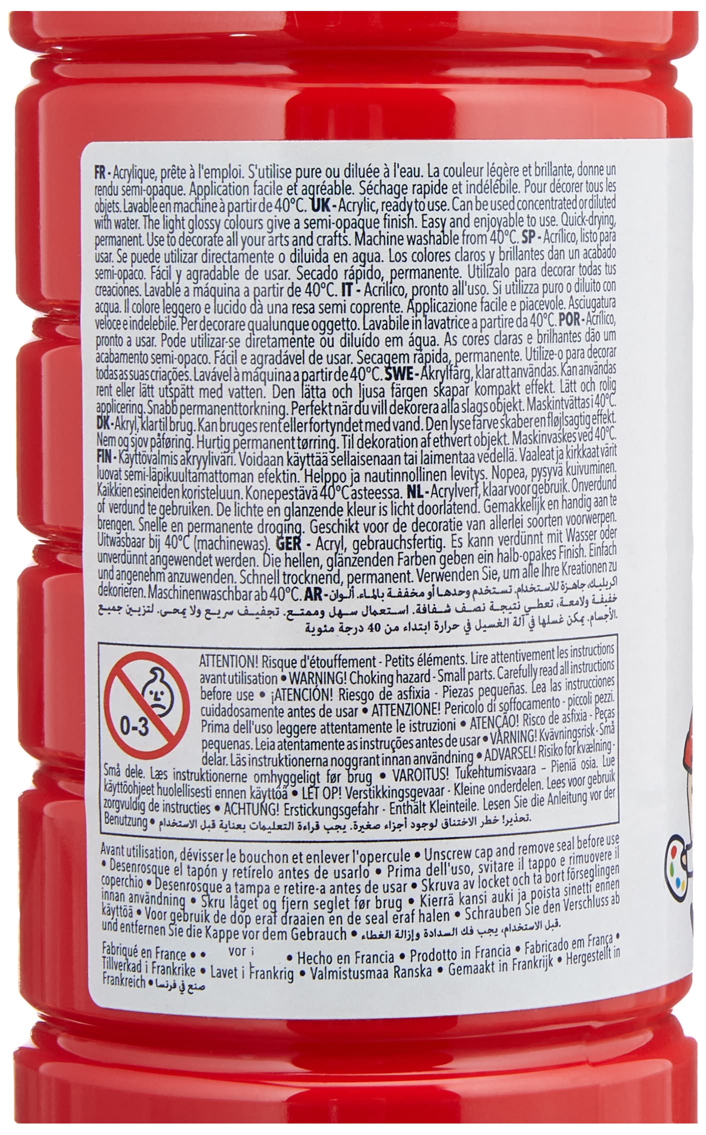Lefranc Bourgeois - Akryl w płynie dla dzieci - Asortyment 10X500 ml
