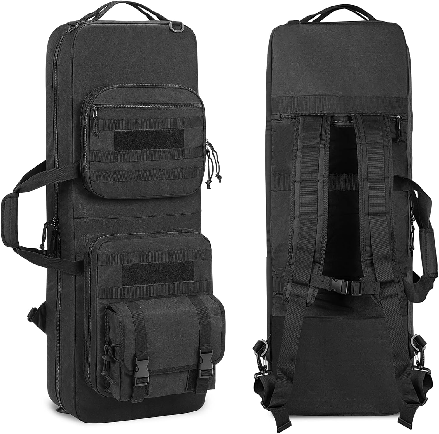 DSLEAF 36” Double Soft Rifle Case, Padded Rifle Backpack with Lockable