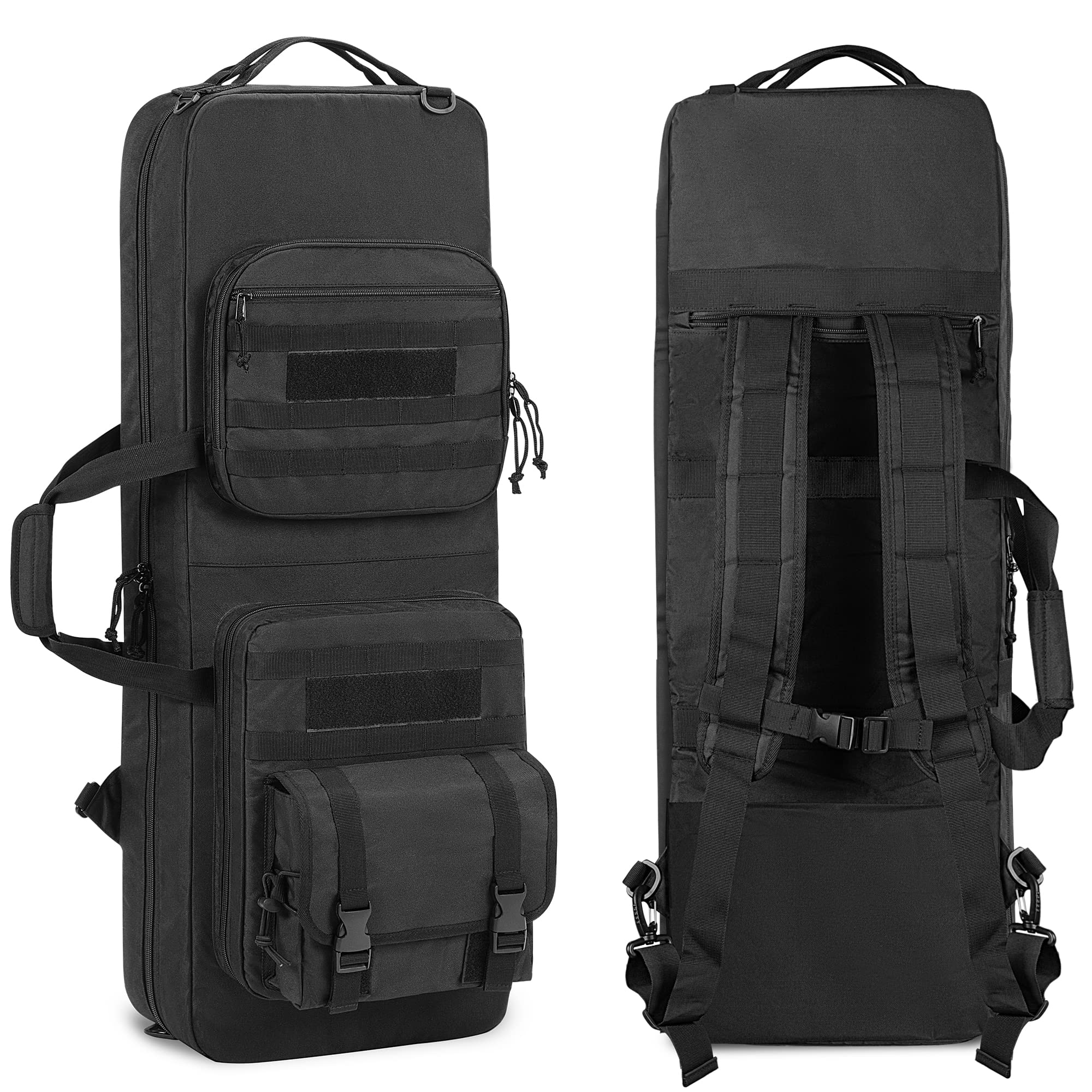 Snapklik.com : DSLEAF 36” Double Soft Rifle Case, Padded Rifle Backpack