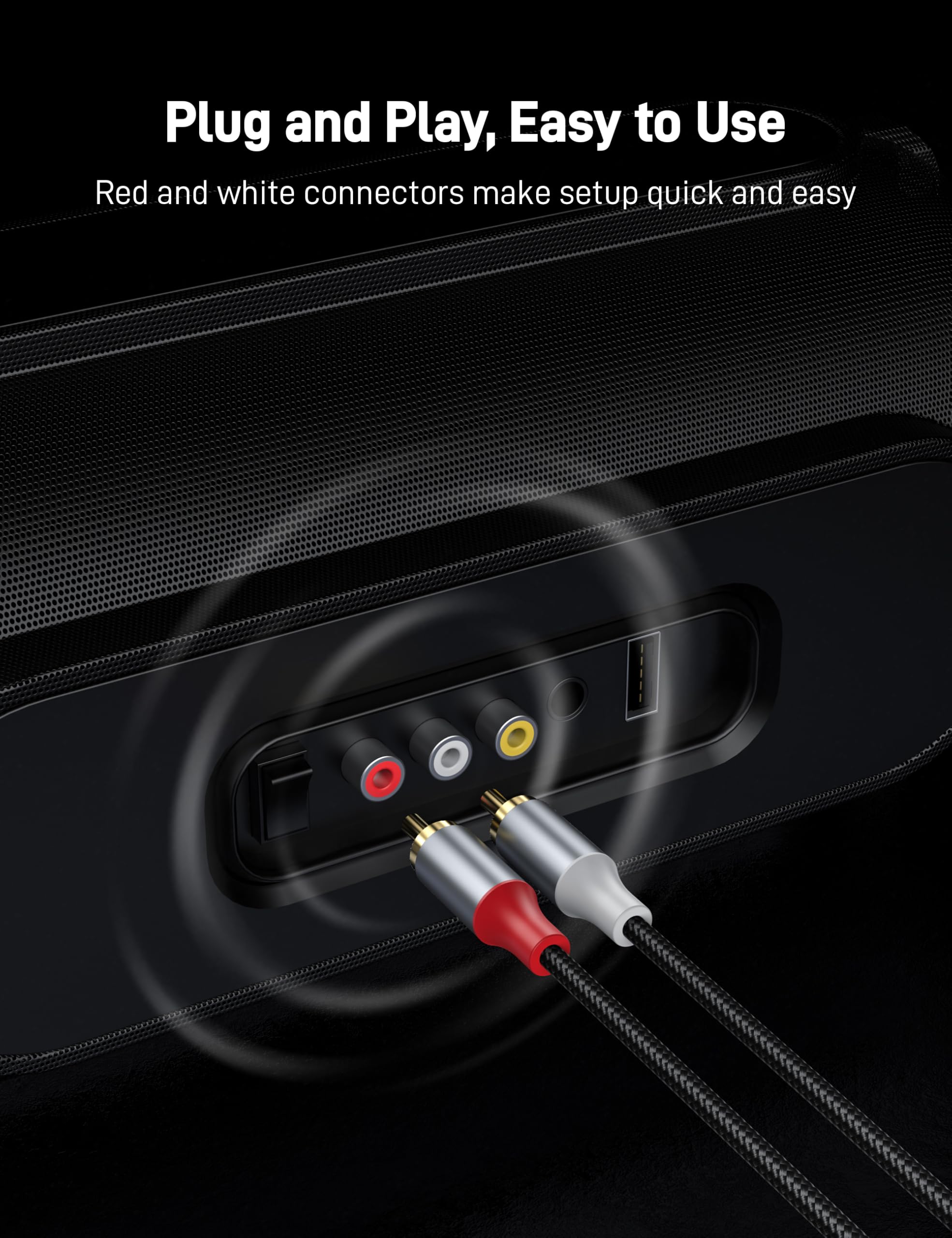 Cavo RCA, cavo audio stereo