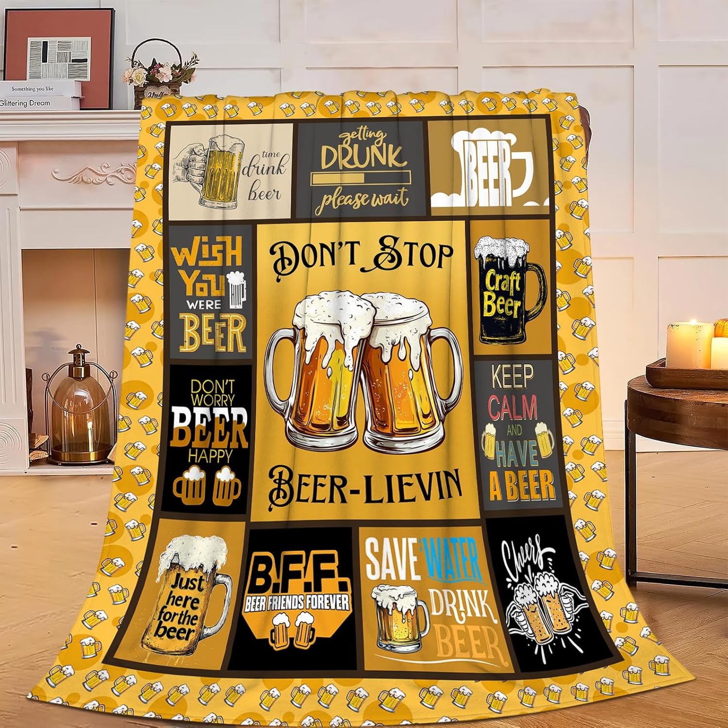 Funny Blanket Cheer Throw Blankets Gifts for Men Women Super Soft Flannel Lightweight Fluffy Plush Fuzzy Fleece Blanket for Party Bed Sofa Bedding 40"X50"
