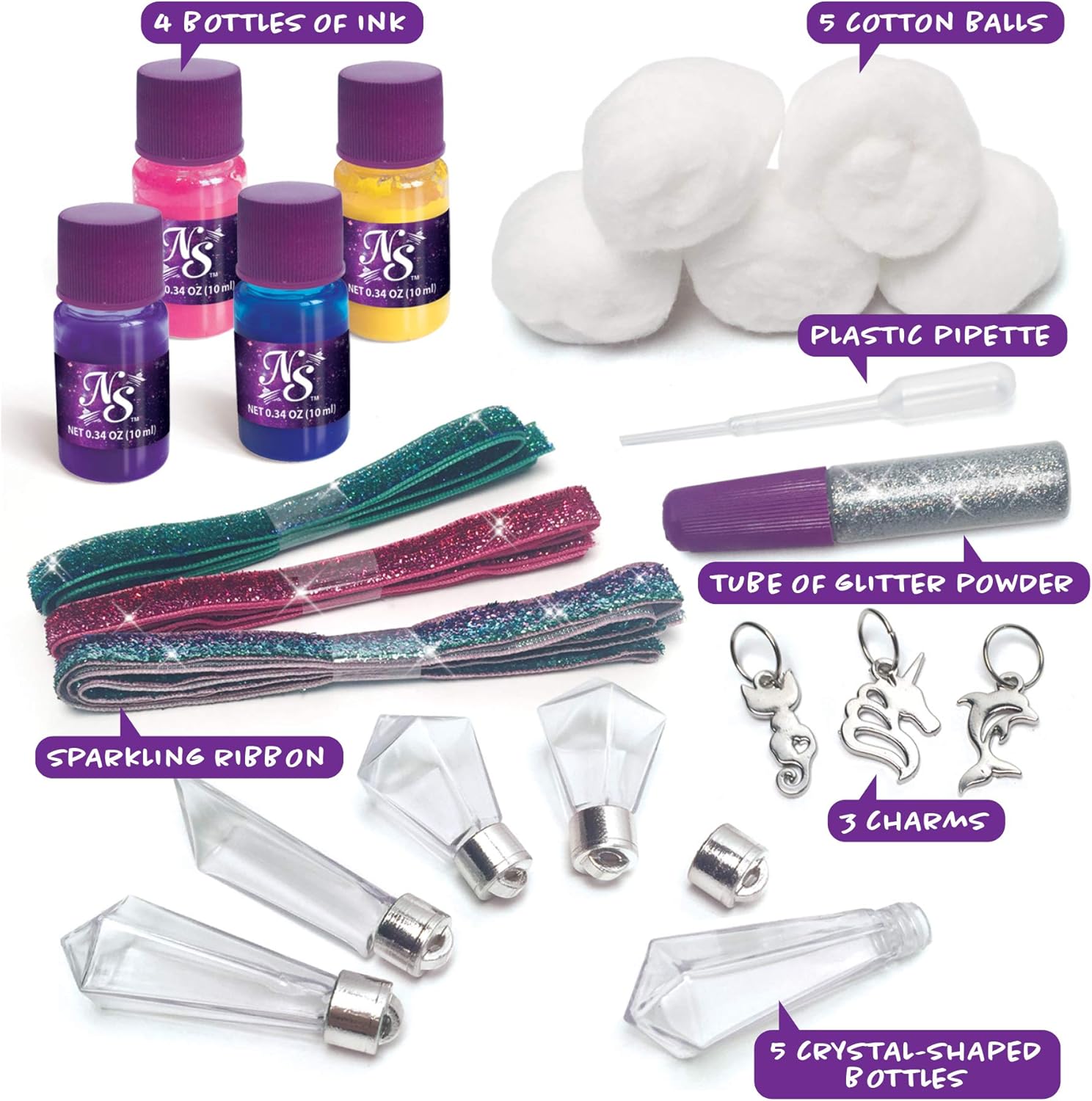 Nebulous Stars Crystal Wish Keepers – Jewelry Making Kit for Girls