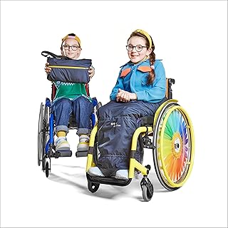 MyBlanket Winter, Compact Wheelchair Cozy with Warm Fleece Lining, Wind & Waterproof, Remain Seated, Leg Protection Rain Cover, for Manual & Electric Wheelchair Users, Powerchair, Mobility Scooter