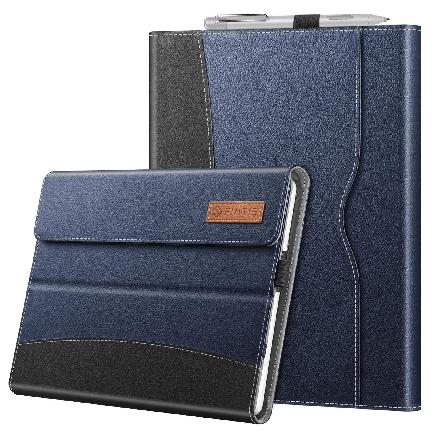 Fintie Protective Case for Microsoft Surface Go 3 2021 / Surface Go 2 2020 / Surface Go 2018 - Multi-Angle Portfolio Business Cover with Pocket, Compatible with Type Cover Keyboard (Navy) (B07VPTF8VP) Amazon Price History, Amazon Price Tracker