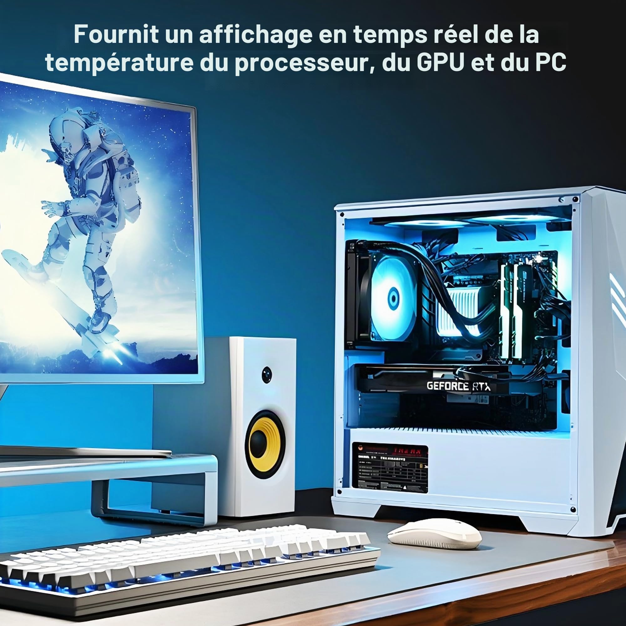 wisecoco 7 pouces IPS Mini écran LCD 1080p 1920 x 1080 pixels 120 Hz avec écran tactile USB C et port HDMI Ultra fin et léger Idéal pour les jeux avec Switch PS5 Xbox Laptop PC et Raspberry Pi 5/4