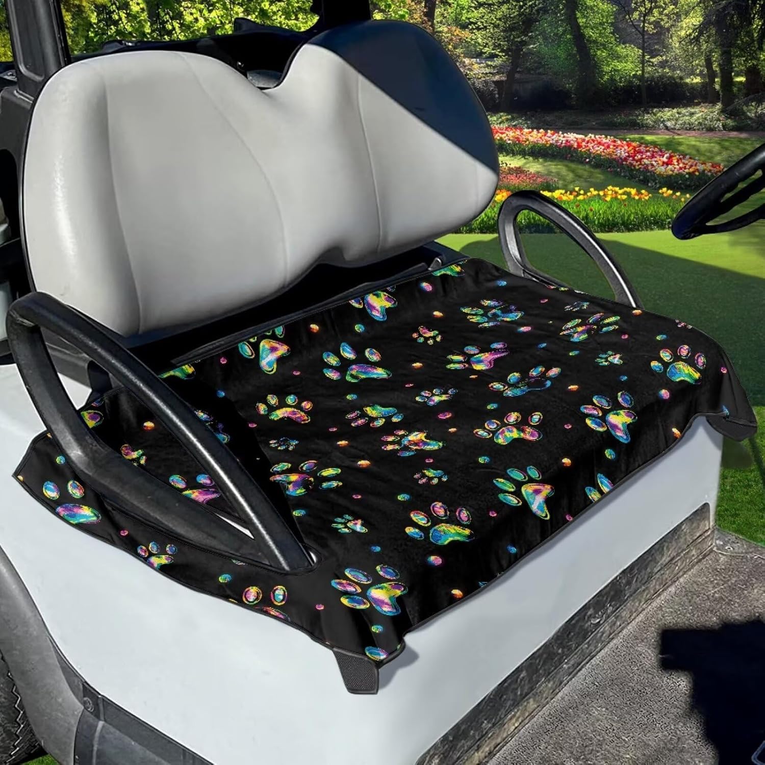 Golf Cart Seat Cover Lightweight Cart Seat Cushion Cover Universal Fit Golf Cart Accessries Easy to Install