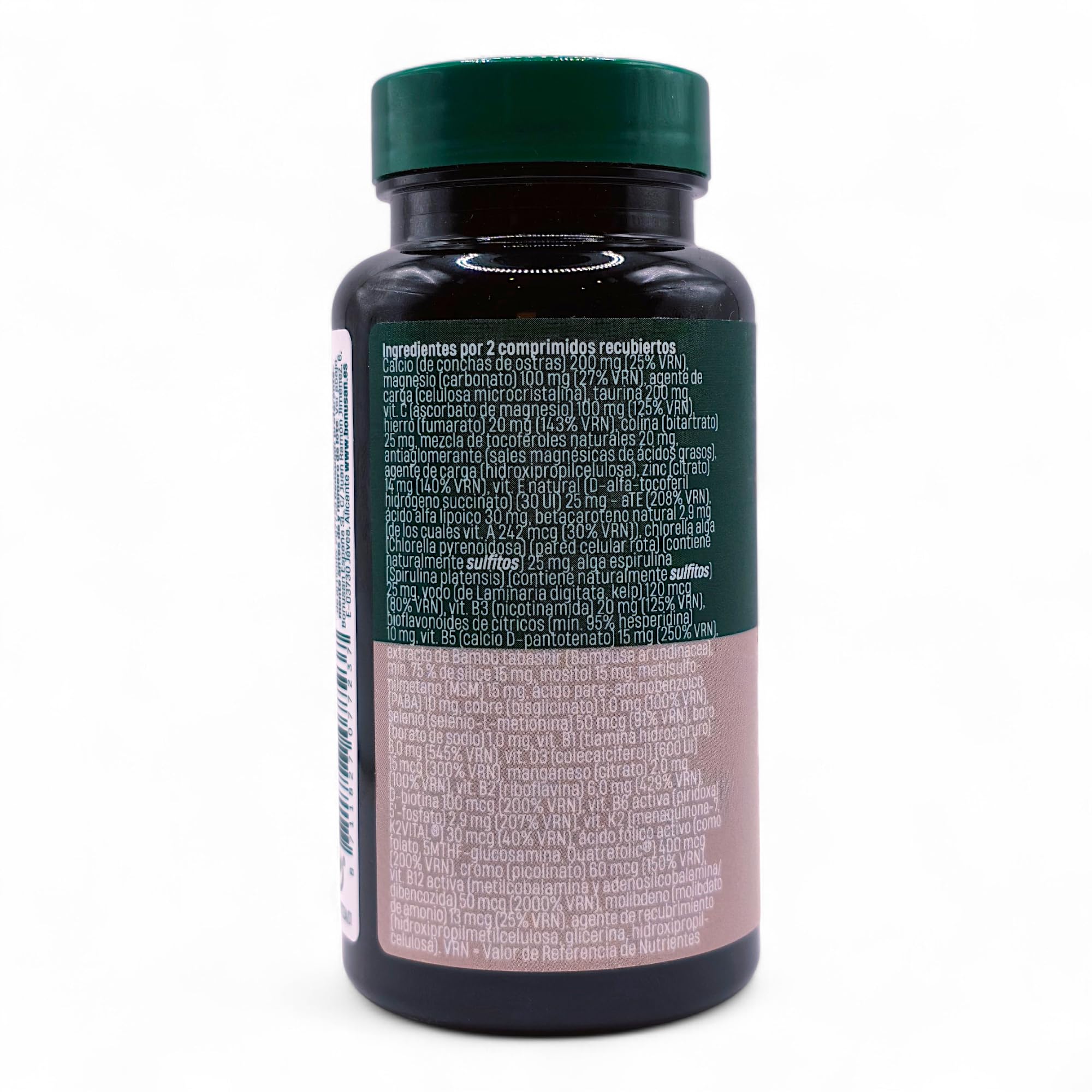 Bonusan Multi Natal Activo 60 Cápsulas - Multivitamínico para Embarazo y Lactancia con Ácido Fólico Activo, Hierro y Vitamina D3 y B12 - Reduce el Cansancio y Apoya el Desarrollo Fetal