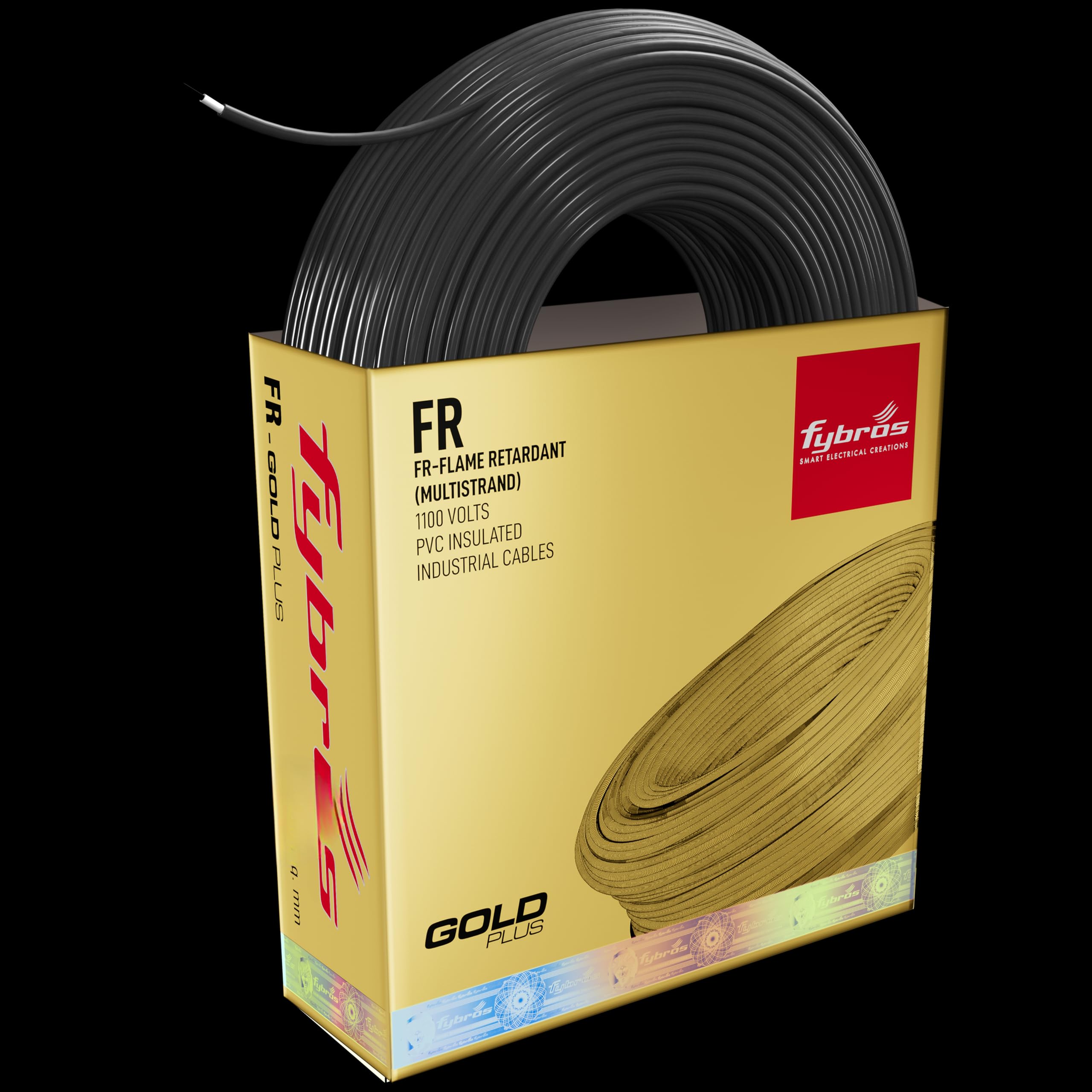 Fybros Flame Retardant Yellow Copper Wire - 90M -16