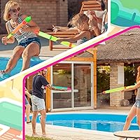 Vista 6 de Honoson 18 pistolas de agua de crayón para juego de fiesta de piscina (25 x 1.2 x 2.8 pulgadas)