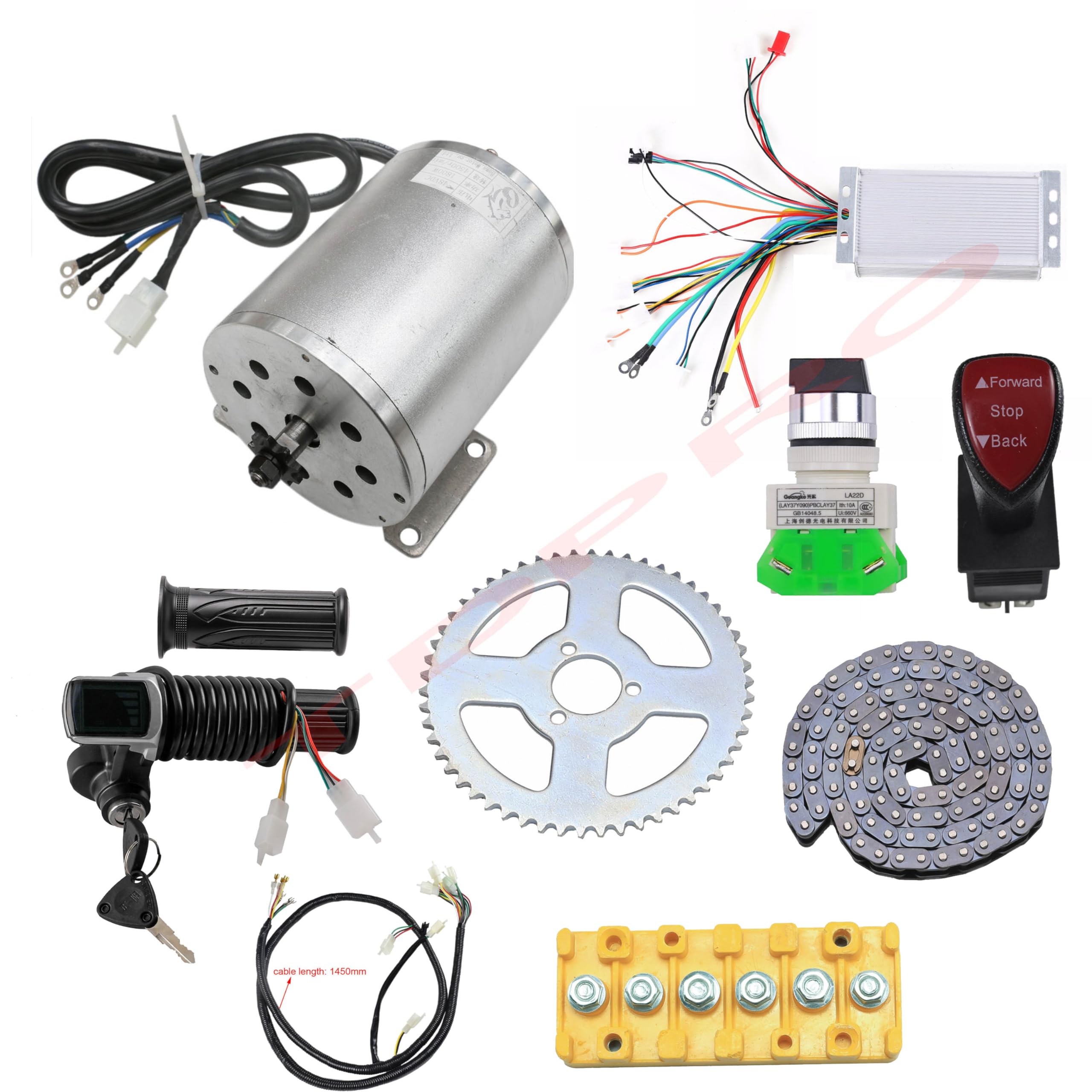 Kit Moteur électrique Sans Balais 1800W 48V Pour Go Kart / Quad / ATU – Neuf