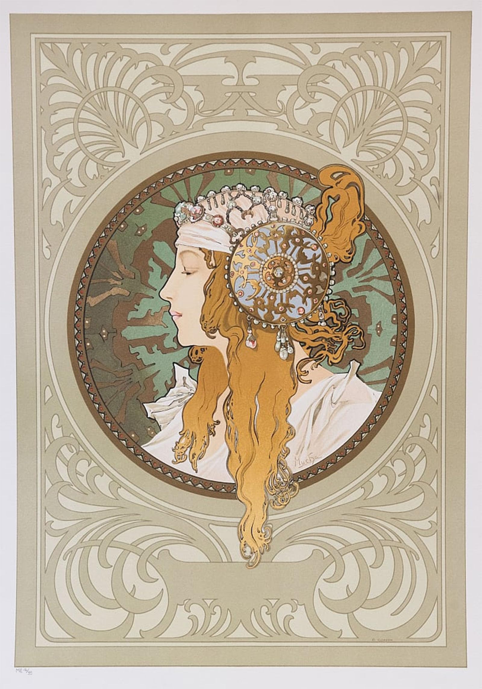 Cuadro de Alfonso Mucha Otoño para decorar las paredes de tu dormitorio 5