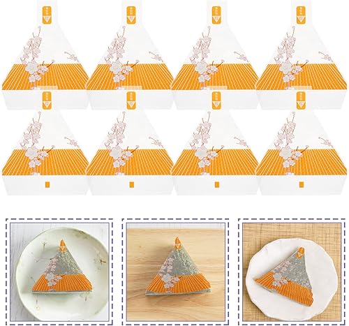 Miniatura 8 de Yardwe 100pcs Triángulo Onigiri Envolturas Plástico Transparente Japonés Lágrima Desechable Onigiri Bolsitas Bolas de Arroz Bolsas