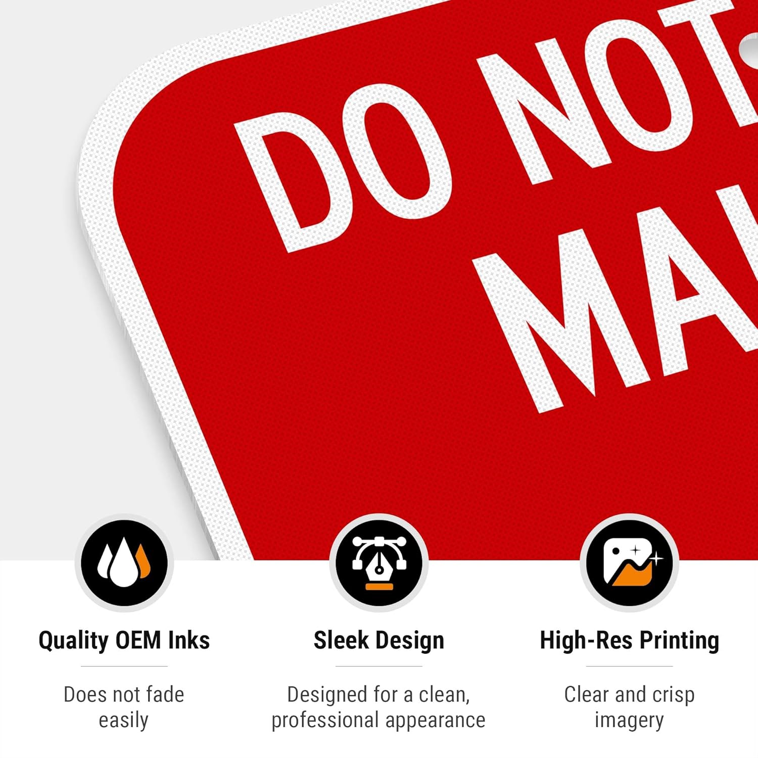 Do Not Block Mailbox and Driveway Unauthorized Vehicles Towed at Owner Sign, 12x18 Inches, 3M EGP Reflective .063 Aluminum, Fade Resistant, Made in USA