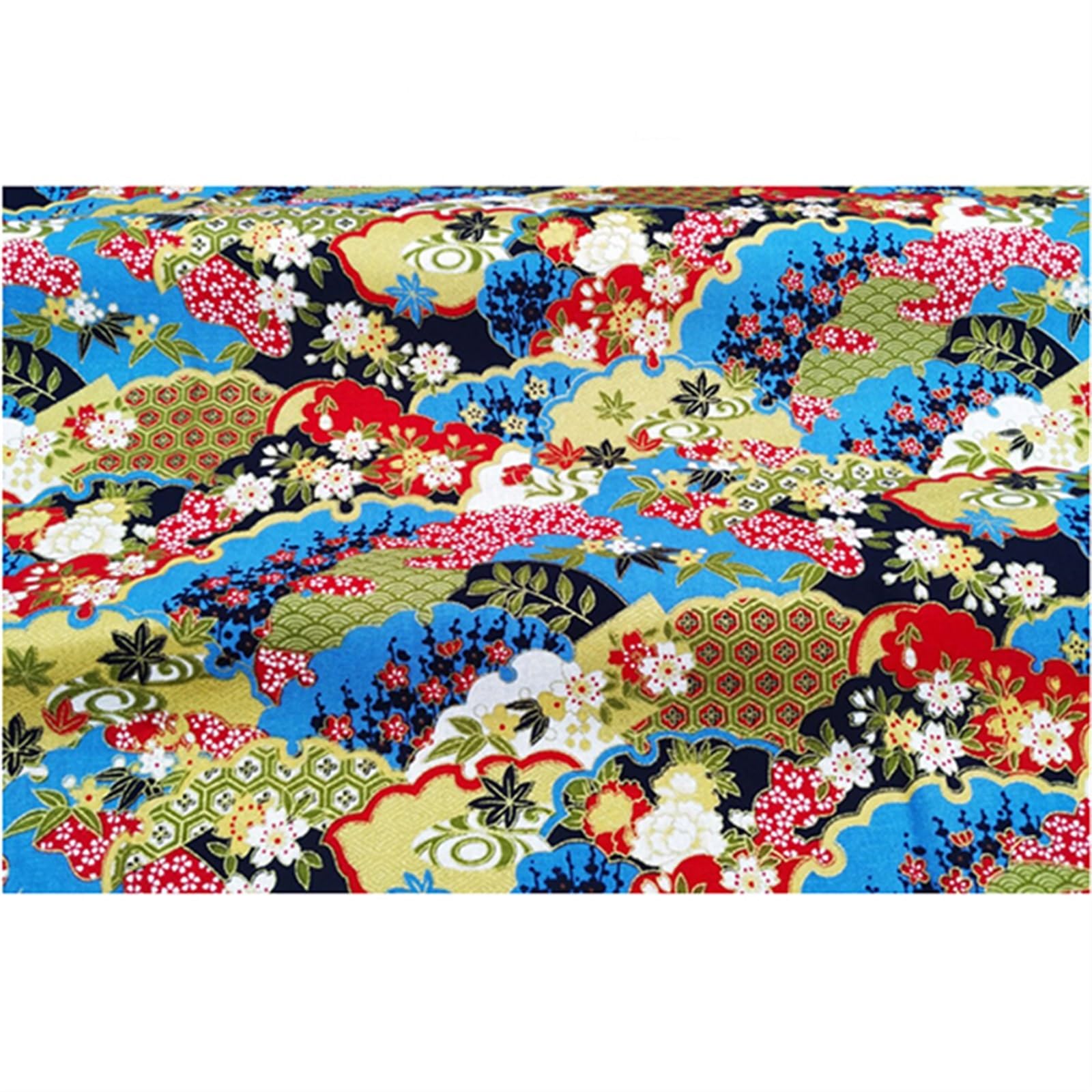 Tissu coton japonais multicolore coupon couture patchwork et accessoires - 8