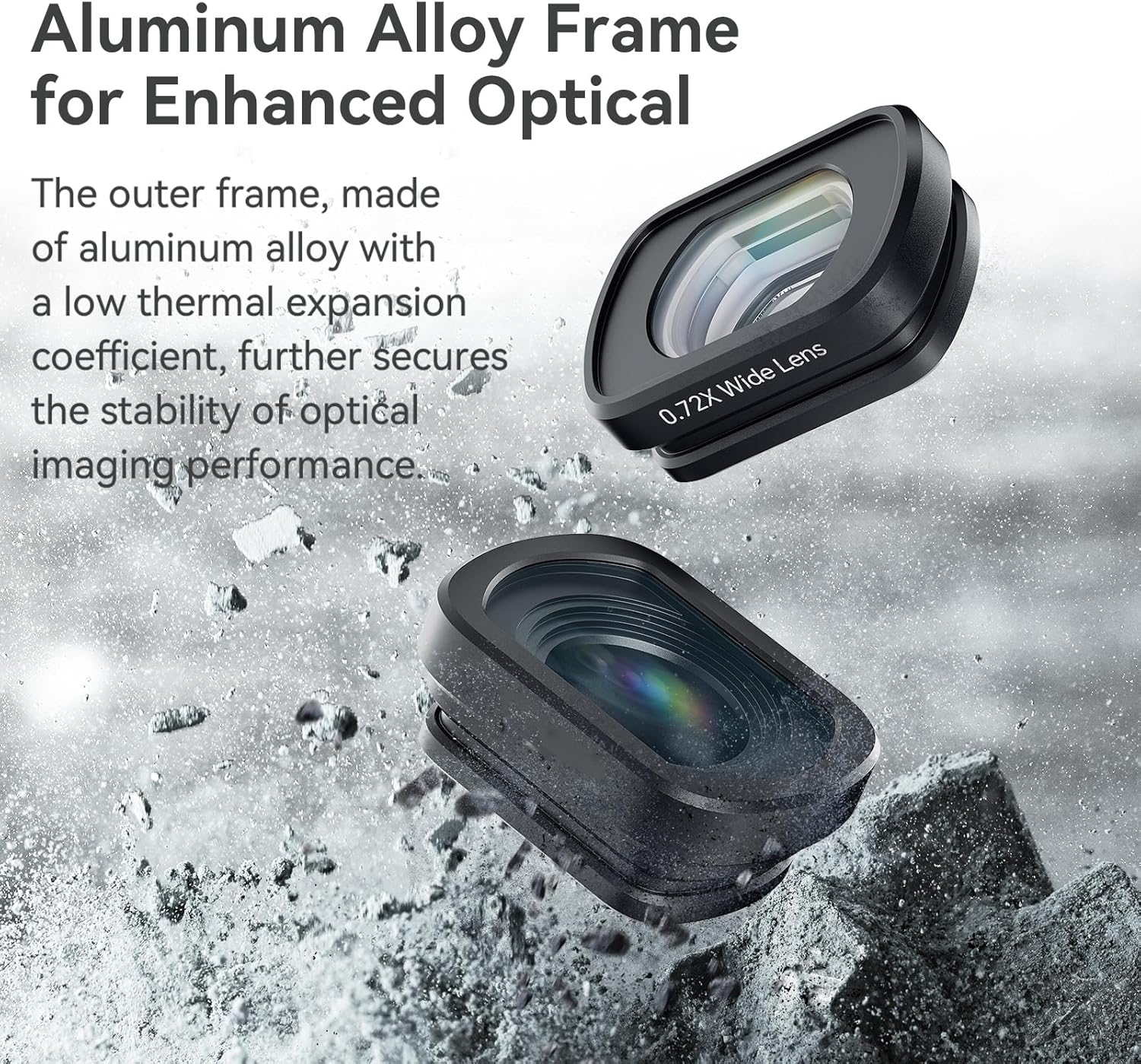 Magnetic Macro Lens and Wide Angle Lens Filter Kit for DJI Osmo Pocket 3 Camera (Wide Angle Lens)