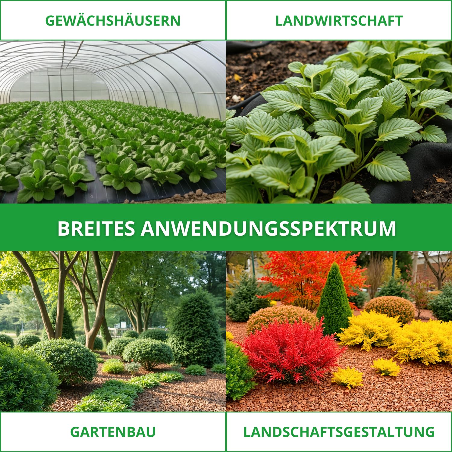 Bodengewebe Abdeckvliesr 100g/m² Unkrautvlies, Unkrautfolie, Mulchvlies (2 x 100 m)