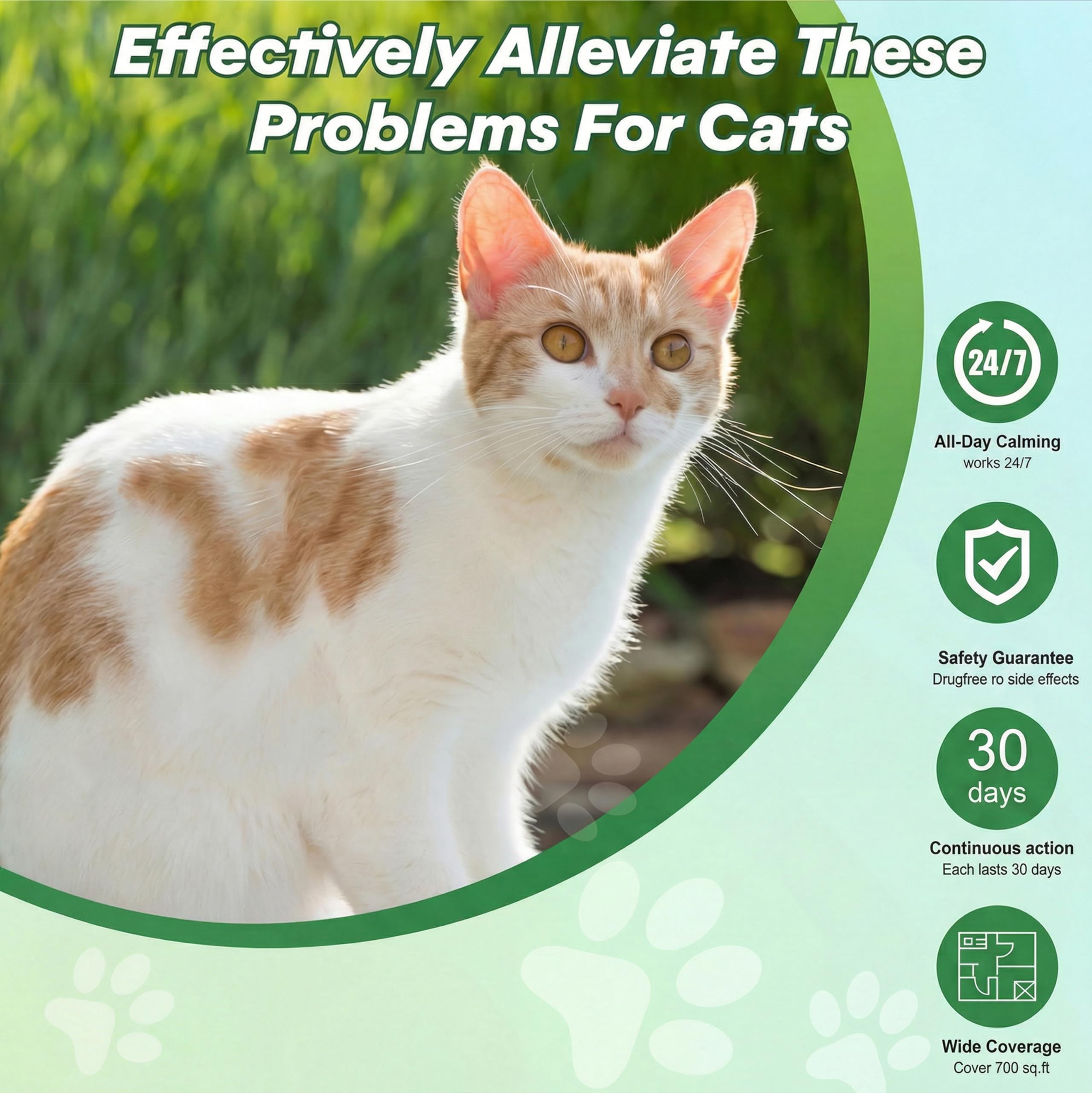 Cat Calming Diffuser 48ml Cat Calming Refill for Pheromone Diffuser Vet-Recommended Diffuser Refill for Cat to Reduce Anxiety, Fighting, Aggression, Scratching Cat Pheromone Diffuser (3 Pack) - image 7