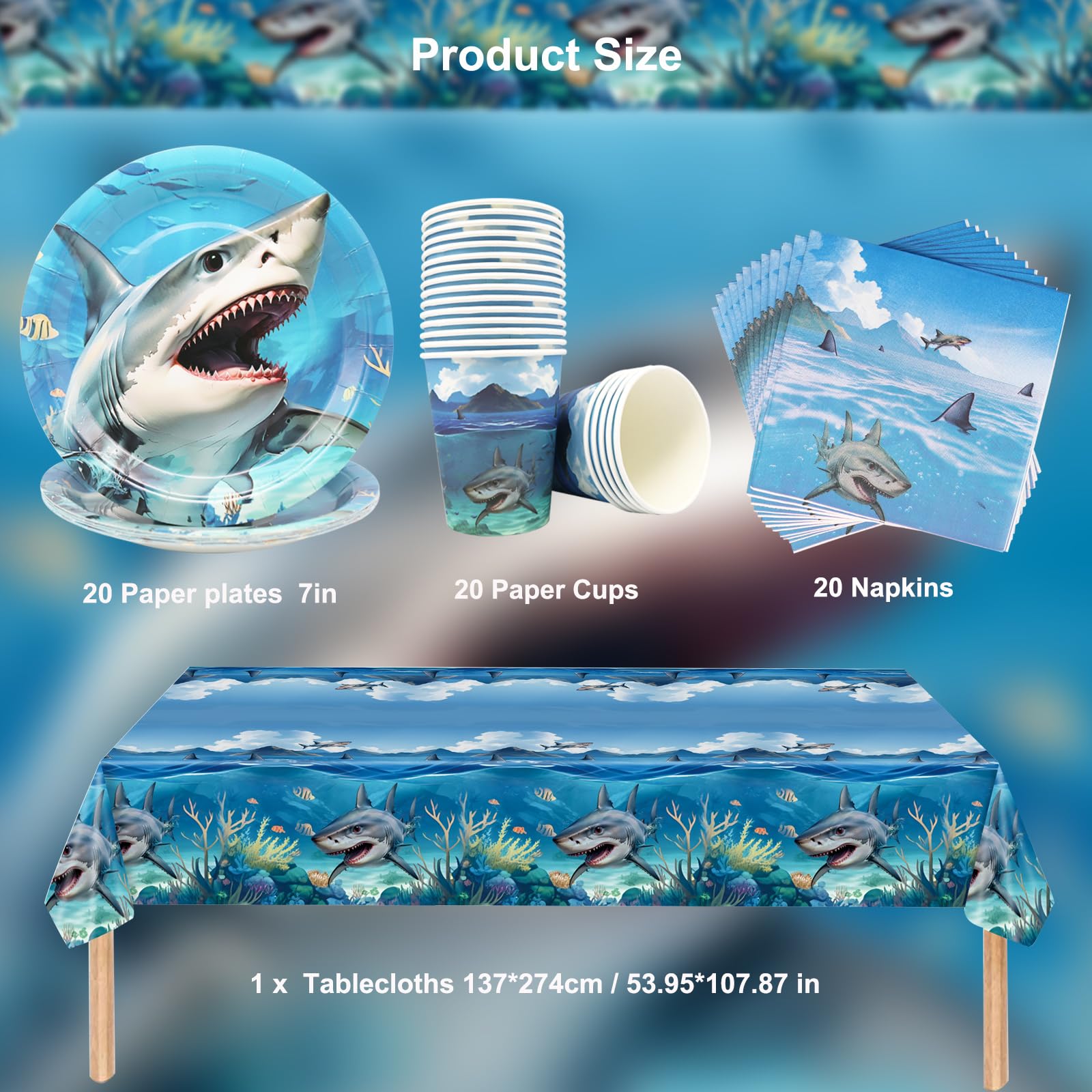 Kit De Fête D'anniversaire 61 Pièces, Vaisselle Nappe