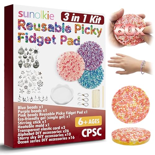 3 Reusable Picky Fidget Pads