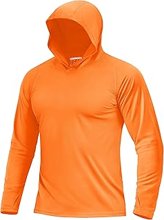 Boladeci Men's UPF 50+ Sun Protection Lightweight Hoodie Shirts Long Sleeve Fishing Shirt SPF UV Hiking Swim