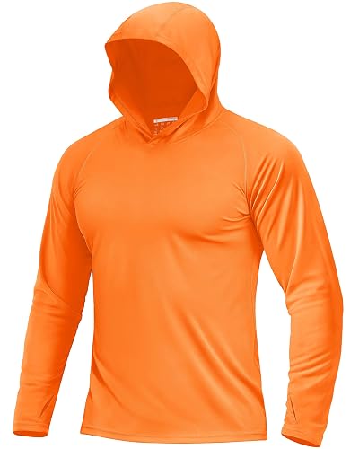 Boladeci Men's UPF 50+ Sun Protection Lightweight Hoodie Shirts Long
