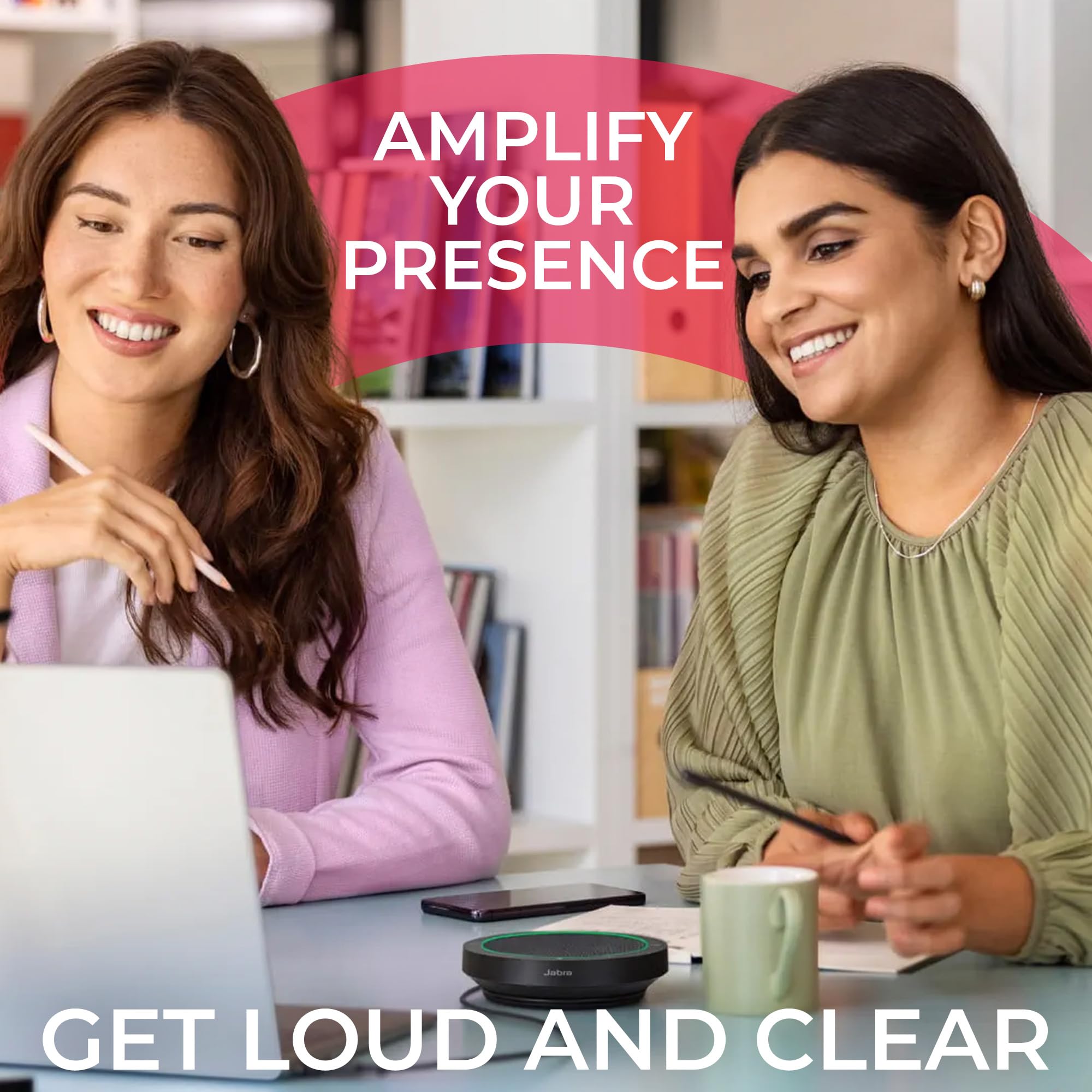Jabra Speakerphone Speak2 40 MS (Teams) con panno in microfibra Global Teck, compatibile con PC/Mac, smartphone e tablet, per conferenze, apprendimento a distanza, lavoro a distanza, scuola, streaming