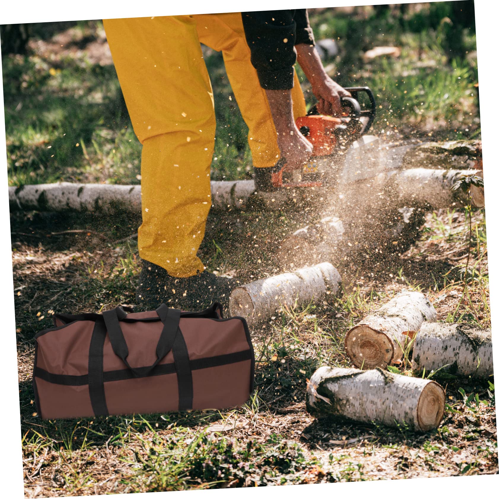 Homoyoyo Borsa per Legna da Ardere in Oxford Borsa per Trasporto all Aperto Cinghia da Polso Leggera e Resistente per Conservazione e Trasporto di Legna Attrezzi Picnic e Campeggio