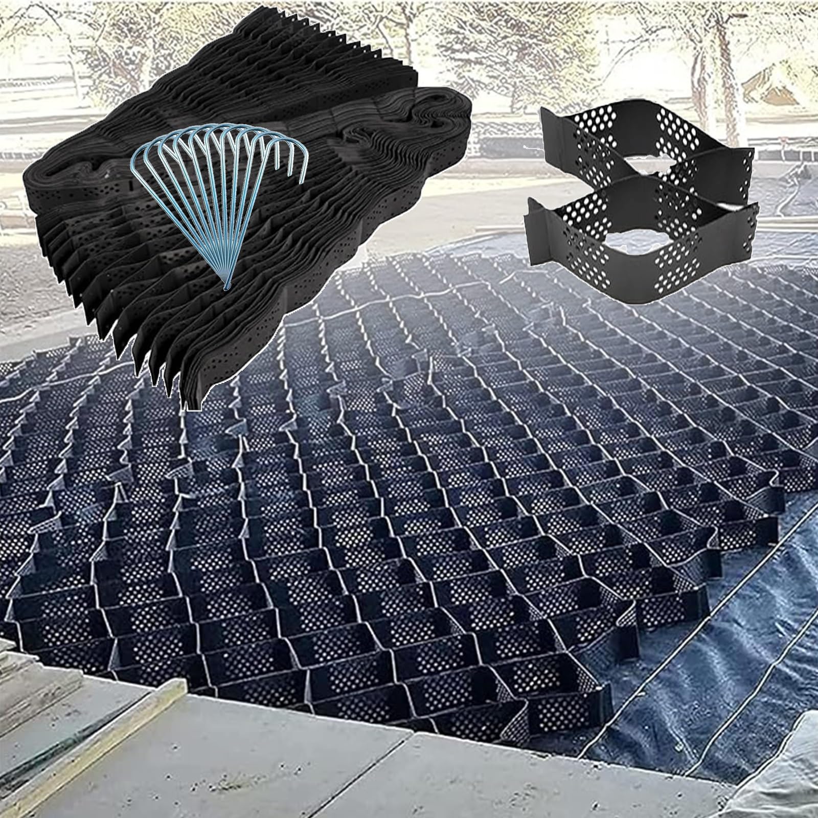 Grille de sol anti boue et affaissement pour vos chemins de promenade et patios