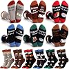 12 Pairs Novelty Socks for Book Lovers Physical Therapist Gifts Men Women Socks