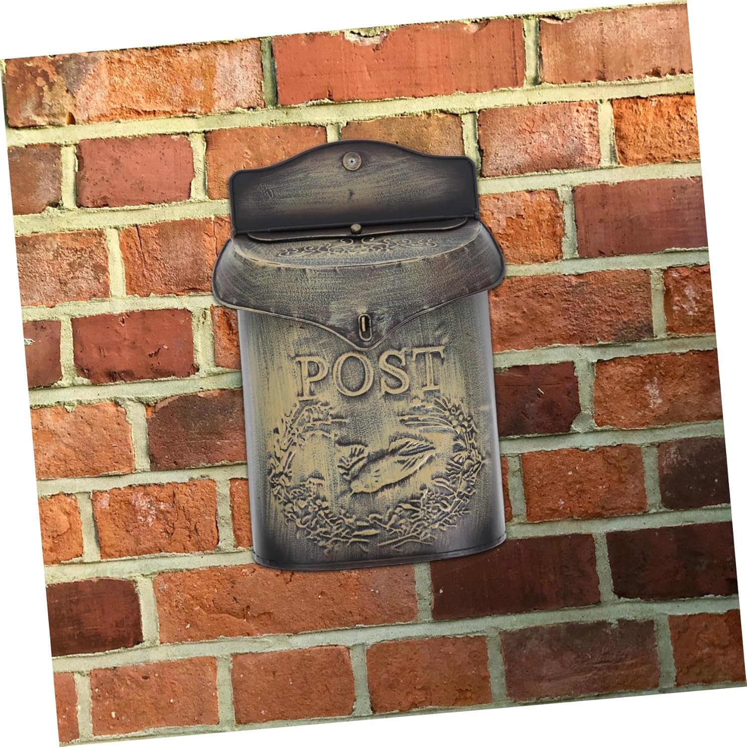 Vintage Letter Box Mailbox Wall Mount Retro Style Mailbox Ornament for Home and Office