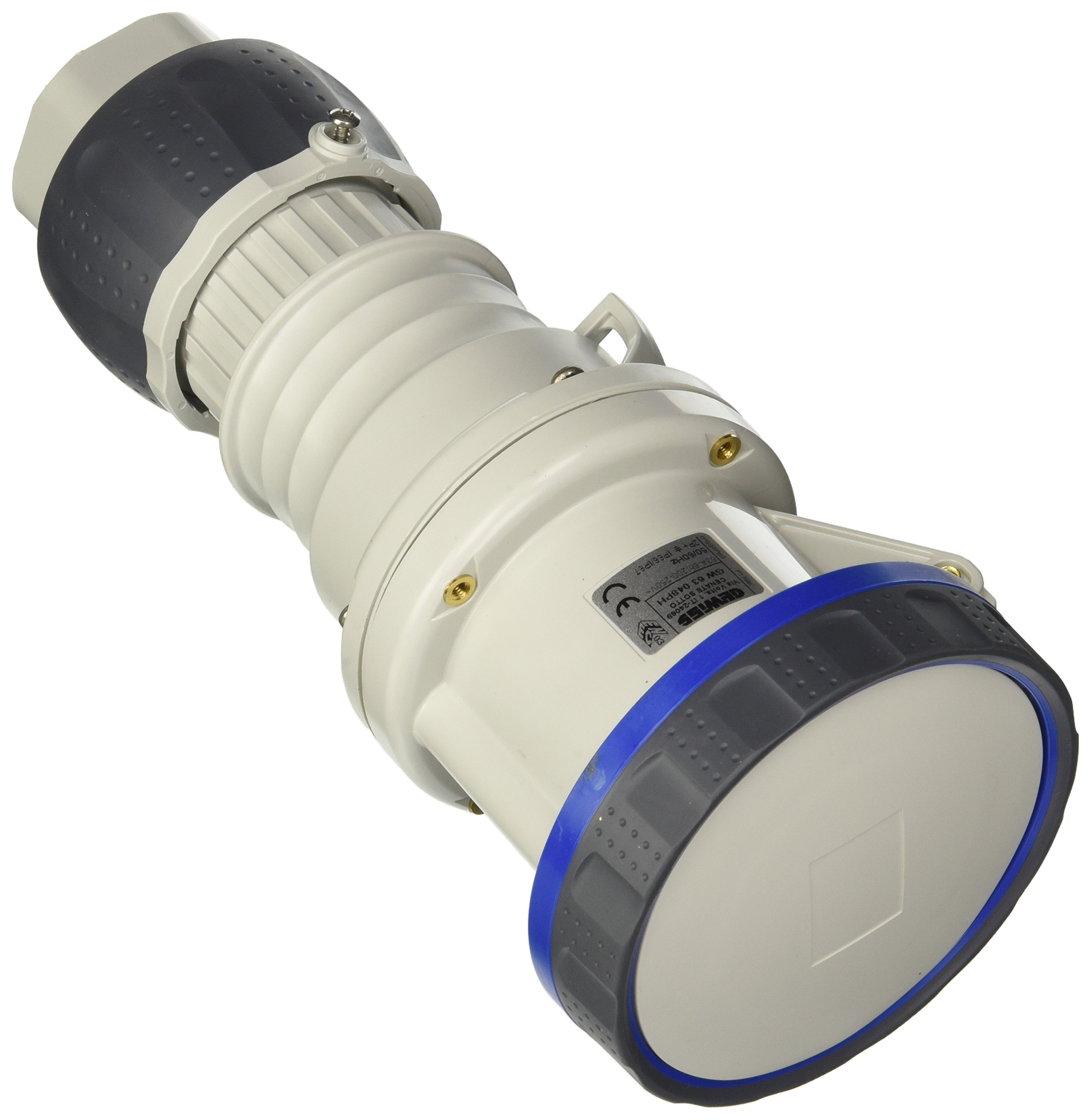 Prise Gewiss 63 IEC étanche IP66 63A 230V 6H haute résistance charges lourdes