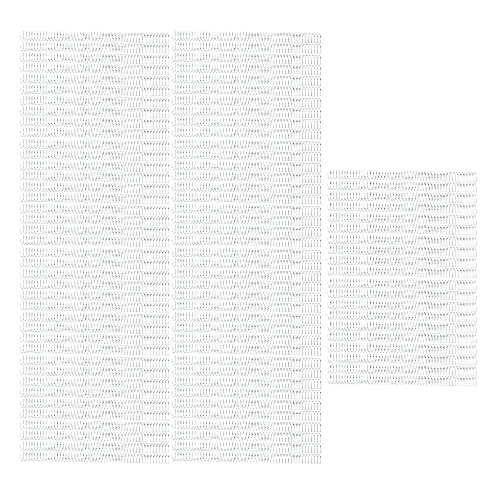 100 Stück Spiralbindespule, 19 mm Durchmesser, 48 Zähne Kammbinderücken, 170 Blatt Kapazität A4-Papier, 4:1 Pitch Set Kit für Bürodokumente, Schulprojekte, Geschäftspräsentationen (Silber)