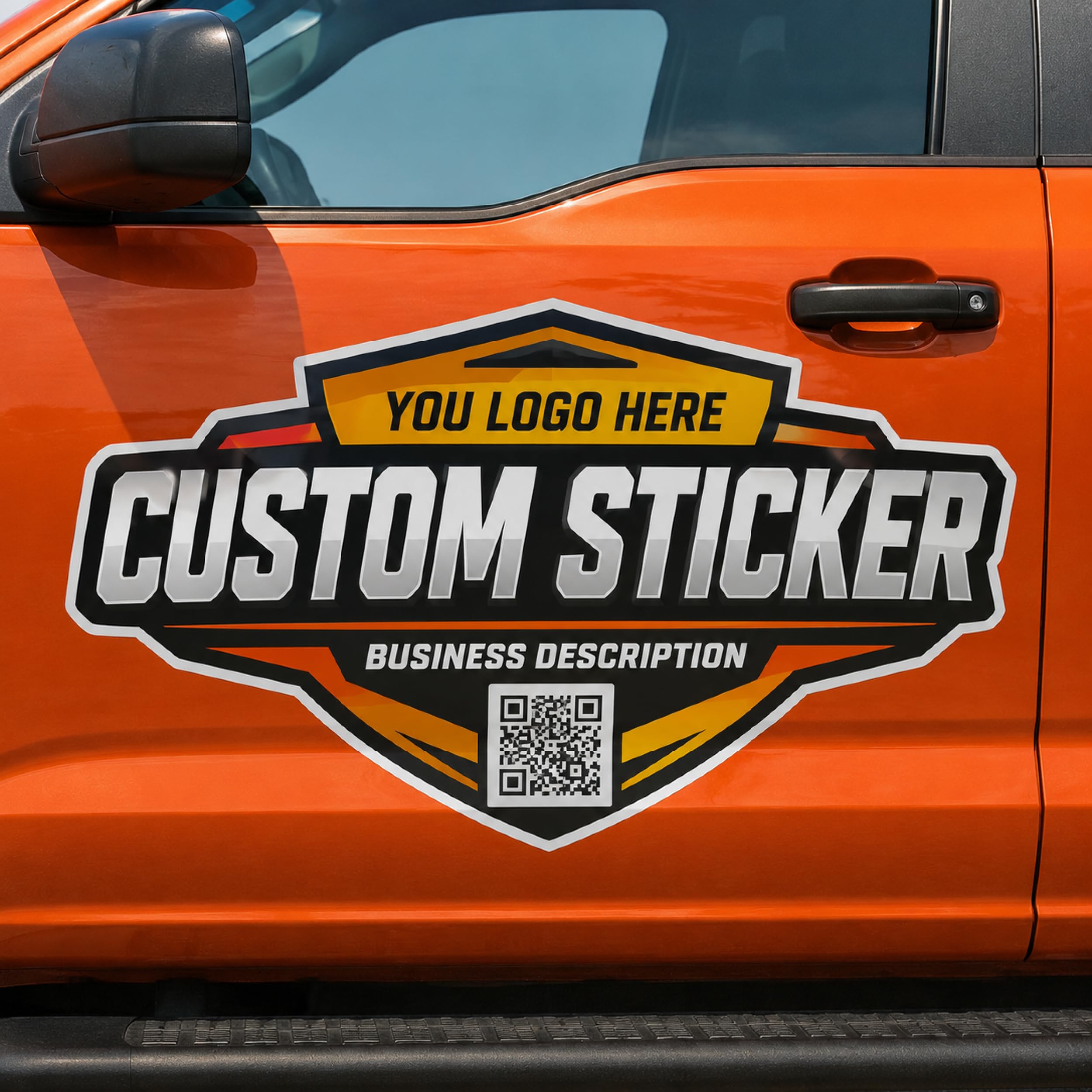 Custom Truck Stickers, Personalized Vinyl Car Door Decals for Vehicles