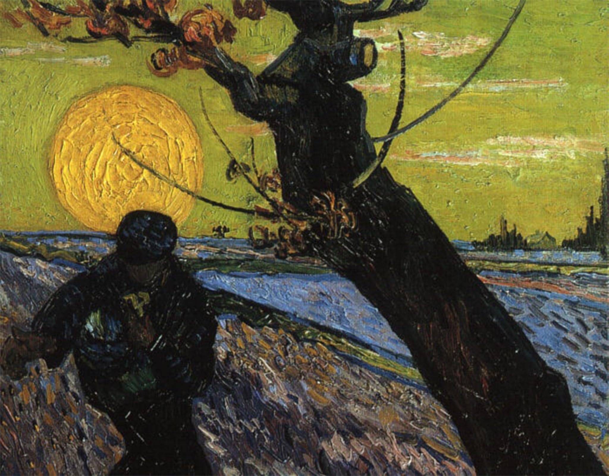 POSTERIIk Vintage Print Pop Art Landscape Artwork the Sower Art Prints for Office Home Decor 60x90cm