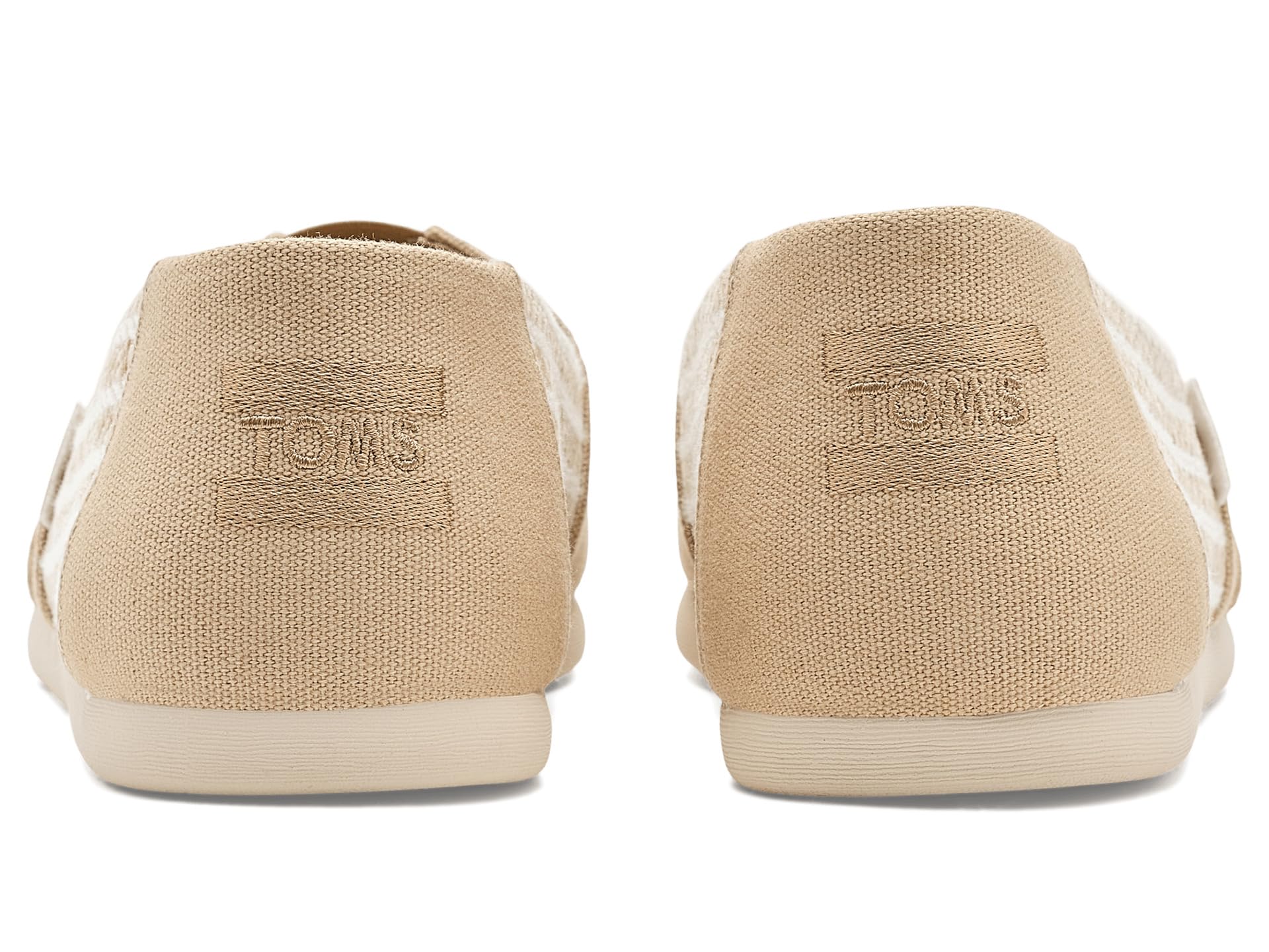 TOMS Mocasines Planos Alpargata clásicos para Hombre, Color Avena, Rayas náuticas, Talla 44