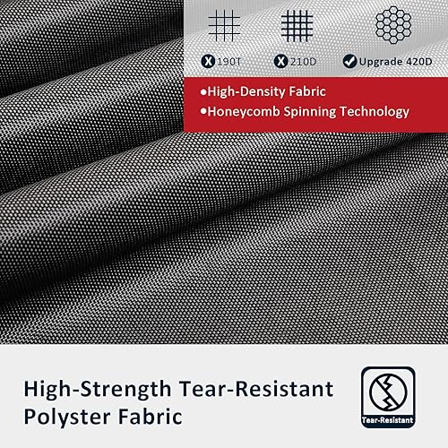 Miniatura 2 de Juego de fundas seccionales para muebles de patio, grandes, impermeables, extralargas, juego de muebles de exterior, fundas para sofá biplaza,