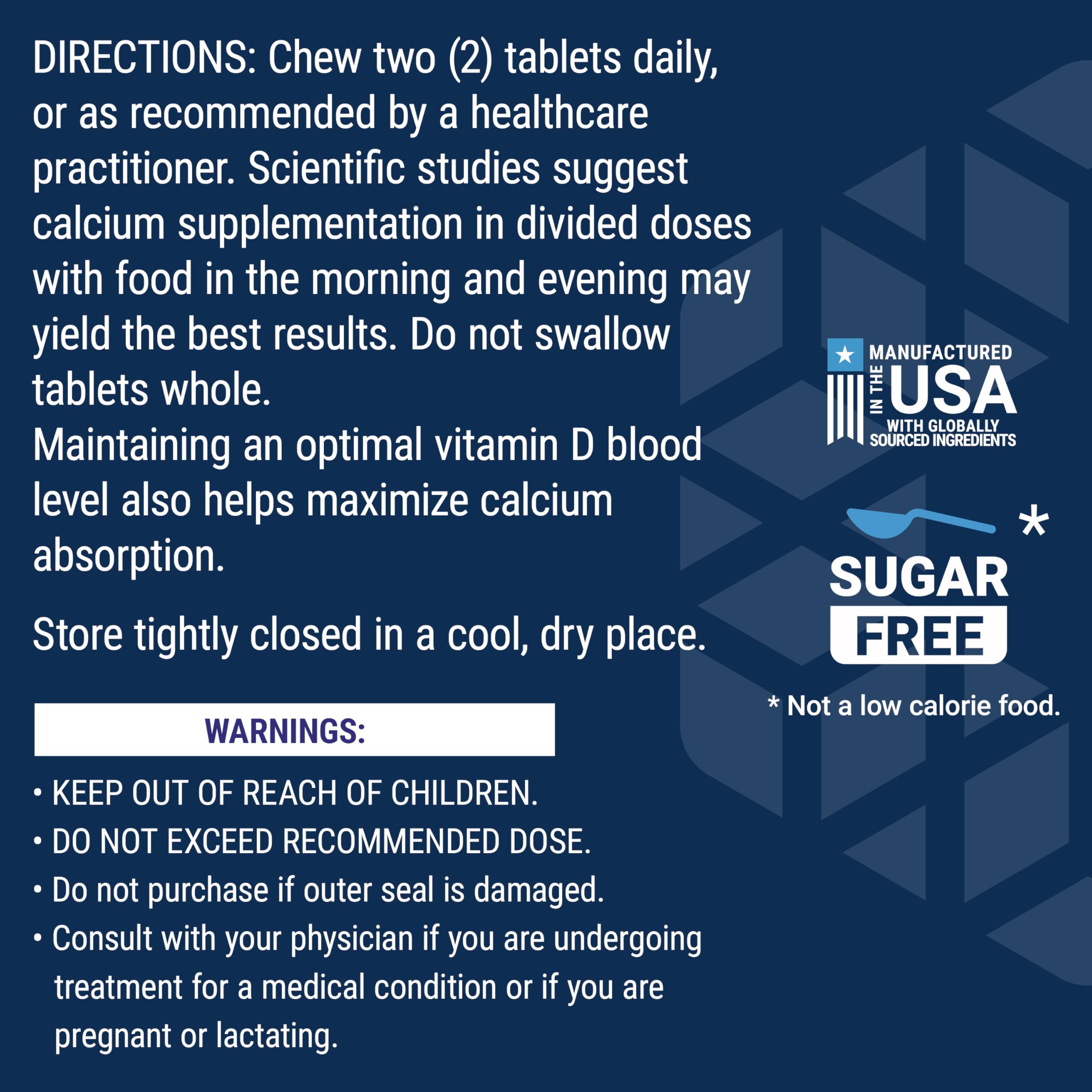 Life Extension Bone Restore Calcium Supplement Chewable Tablets, 60 Tablets — Amazon image 8