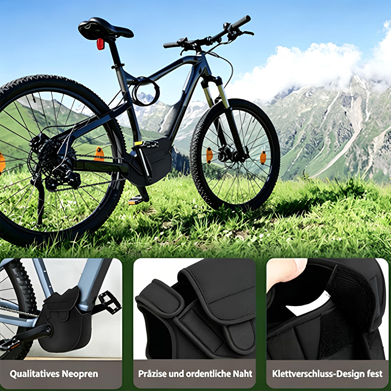 E-Bike Motor SchutzhüLle Wasserdicht,E-Bike Transportschutz Set,Ebike Motorschutz,füR FahrradträGer Lagerung Transport Garage und Outdoor Lagerung (2)
