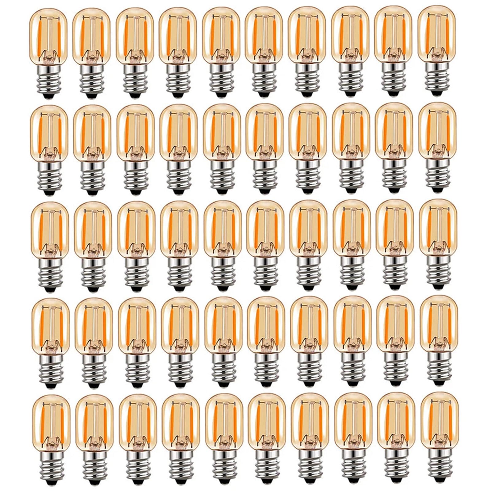 Bombillas LED de filamento T22 de 1W, estilo candelabro, regulables, E14, E12, estilo vintage, tubulares, de noche, 2200K, equivalente a 10 vatios (E14, 220V)