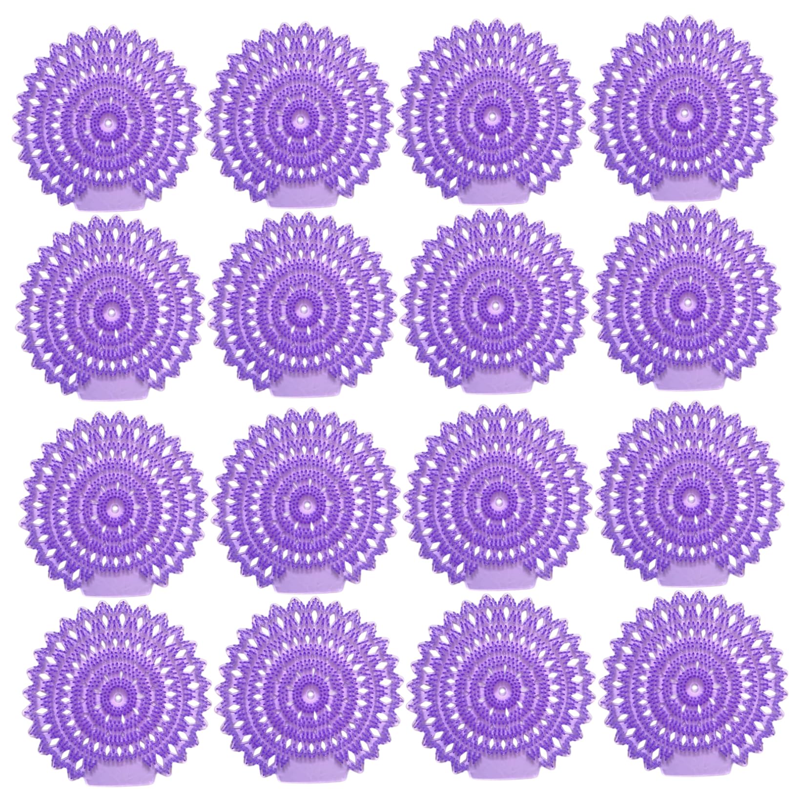 Urinal Screen Deodorizer, 12 Pack Lavender Scented Urinal Cakes with Anti-Splash Design, Long-Lasting Odor Control for Restrooms and Commercial Bathrooms