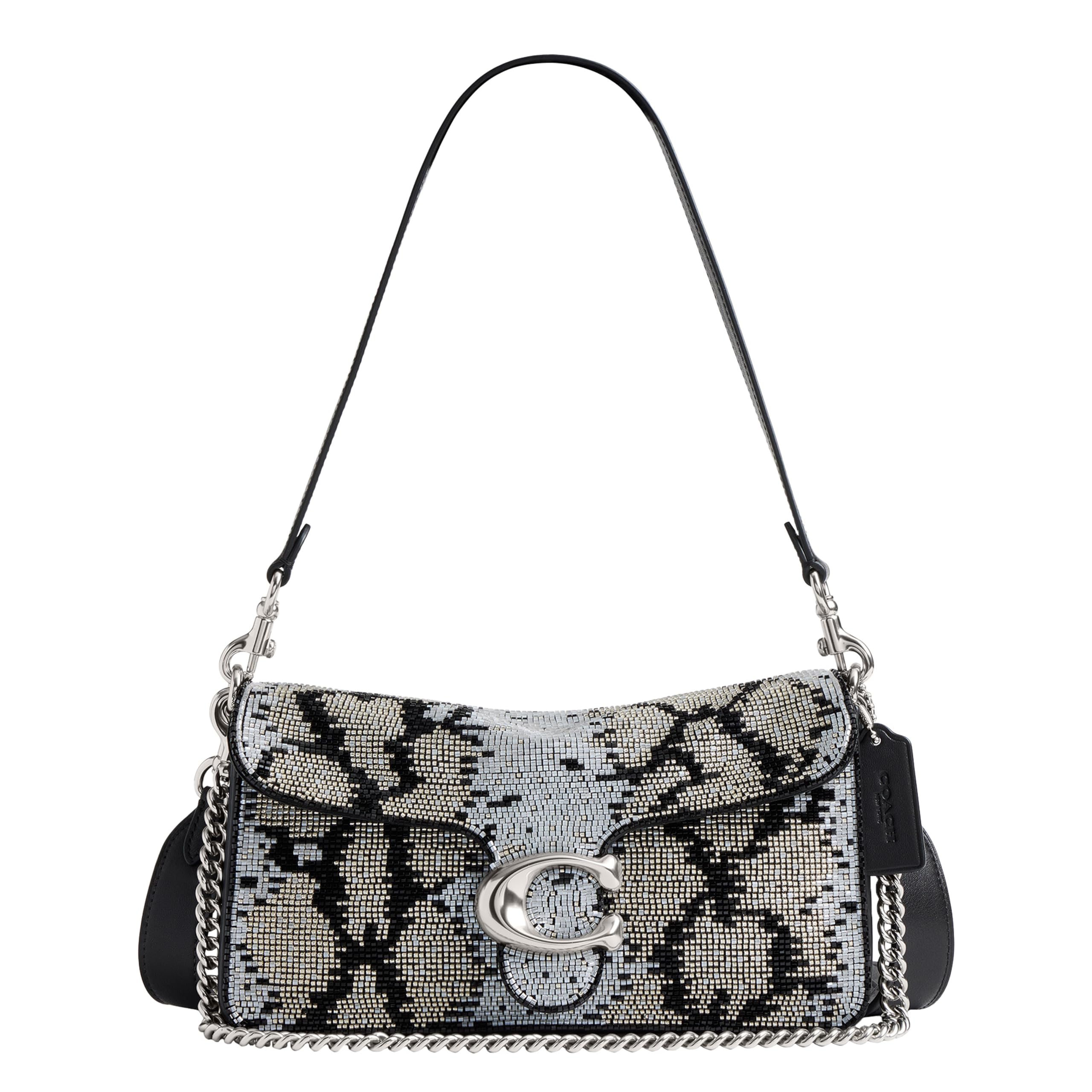 Coach Women's Beaded Snake Tabby Shoulder Bag